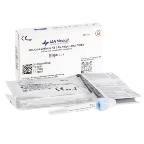 I&A Medical SARS-CoV-2 Influenza A/B & RSV Kit Teste Antigénio
